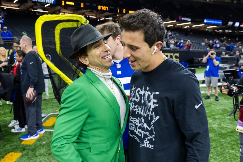 Tommy DeVito’s Agent Sean Stellato Rocks Green Suit For Giants-Saints ...