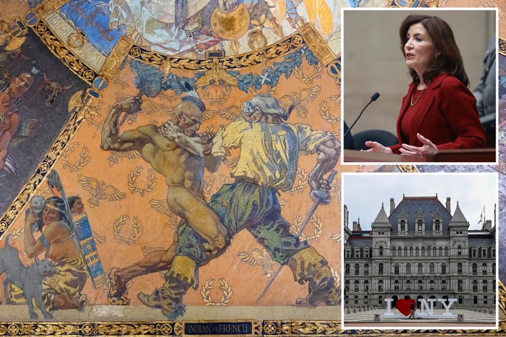 Hochul Eyes Removal Of Offensive Native American Art In Ny Capitol