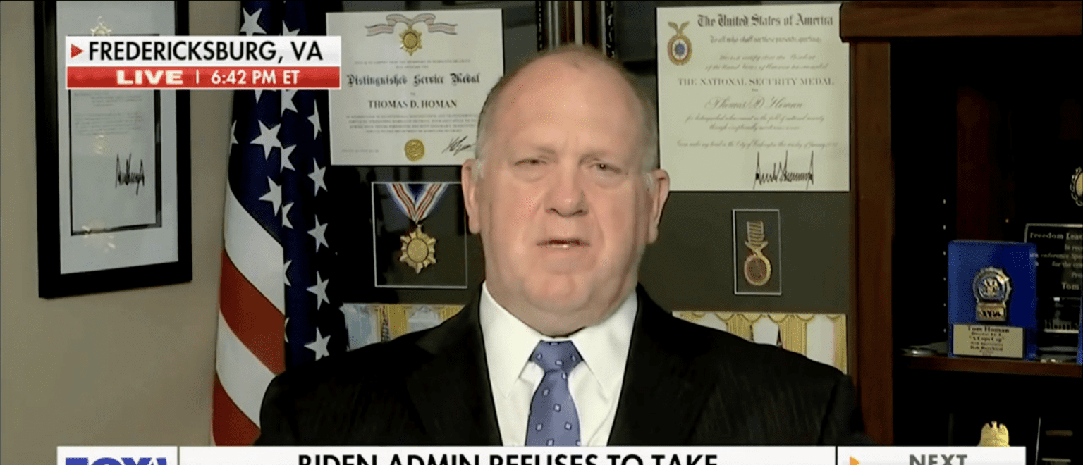 Fmr Acting ICE Director Tom Homan Explains Why Democrats’ ‘Plan’ For ...