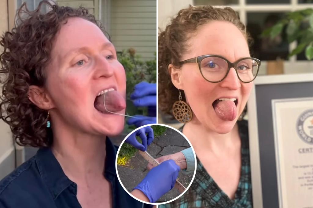 Jenny Duvander Earns Guinness World Record For Largest Tongue