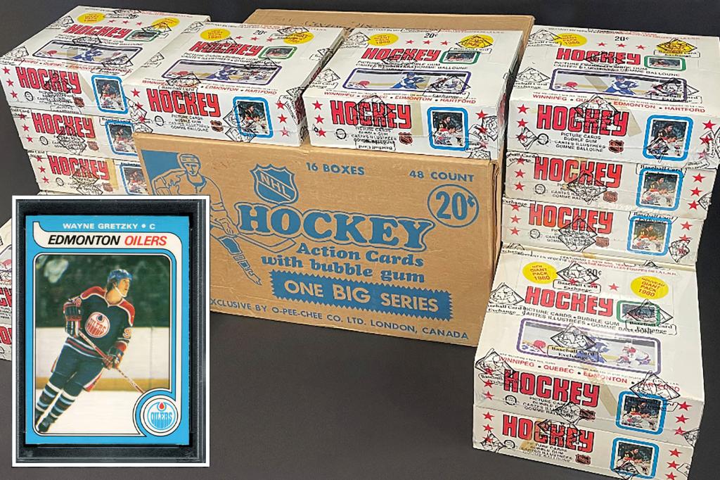 Case Of Unopened Hockey Cards That May Contain Wayne Gretzky Rookies