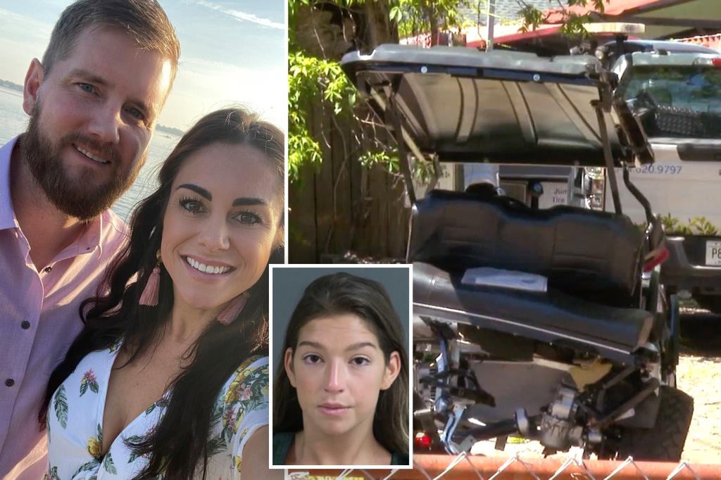 Jamie Lee Komoroskis Car Samantha And Aric Hutchinsons Golf Cart Seen Before Crash Report 2390