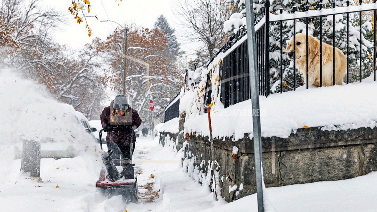 Snow piles up in North Dakota as region’s first major snowstorm of the ...