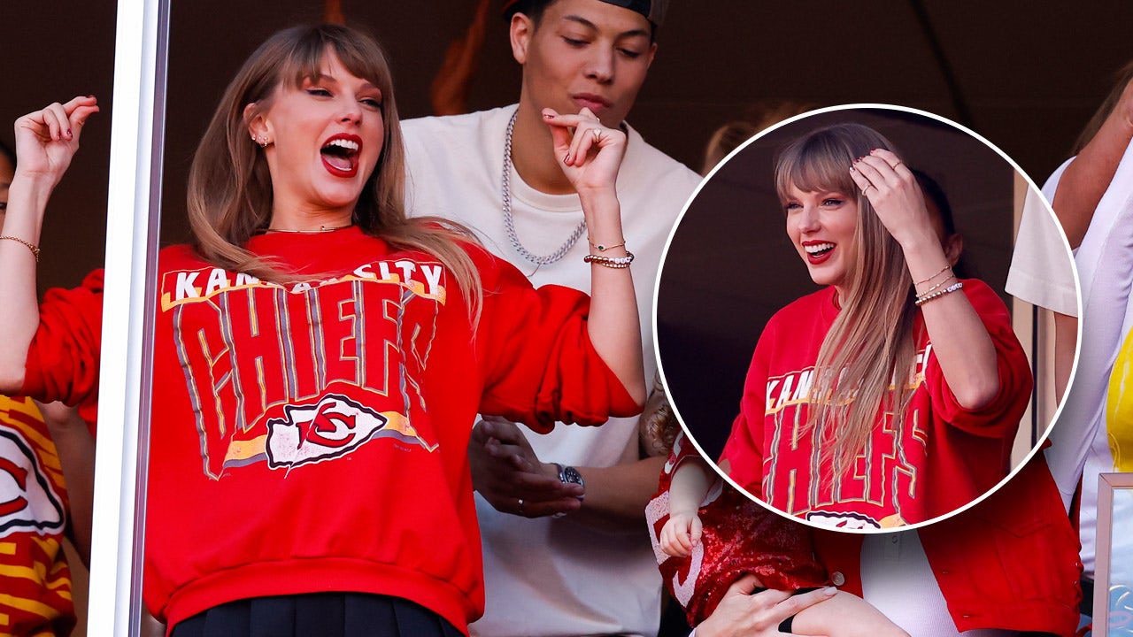 Taylor Swift sports Travis Kelce’s football jersey number on friendship ...