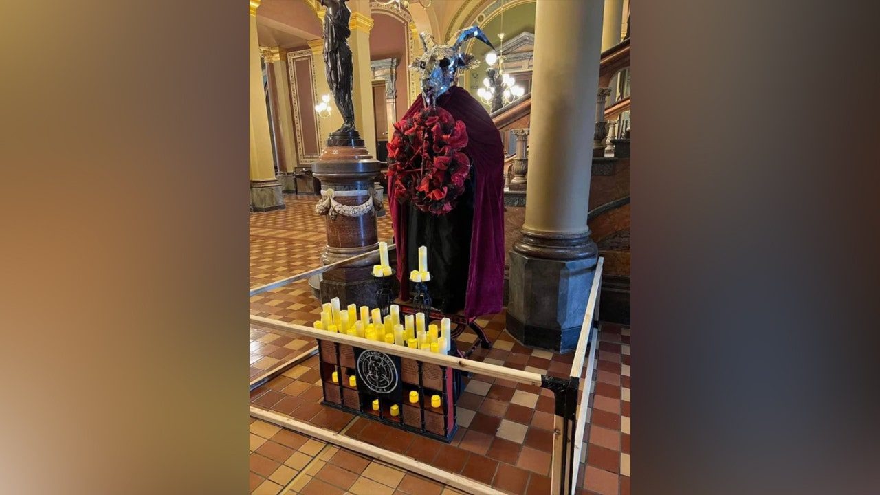 Satanic Display Inside Iowa State Capitol Destroyed, Man Charged ...