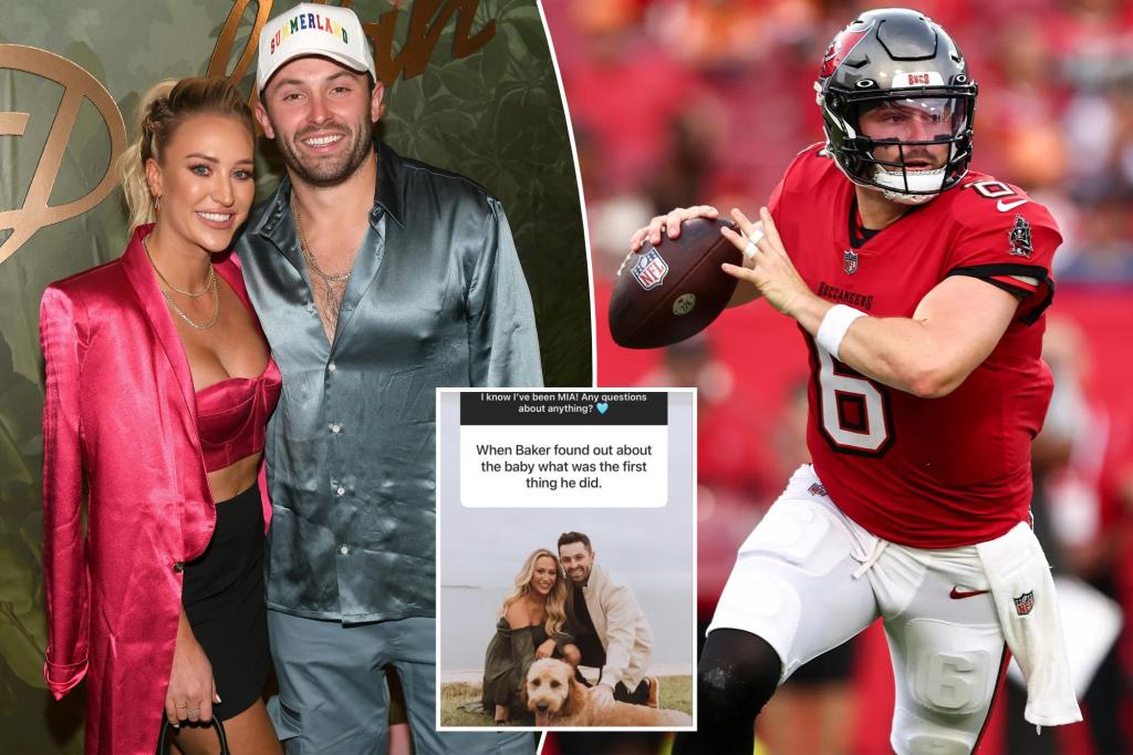 How Baker Mayfield reacted to wife Emily’s pregnancy reveal - Total News