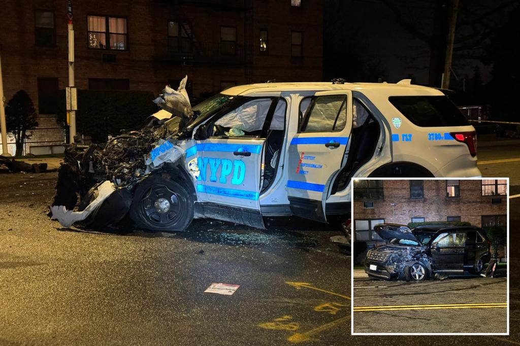 2 cops, 6 civilians hurt in fiery NYPD car crash on Staten Island ...