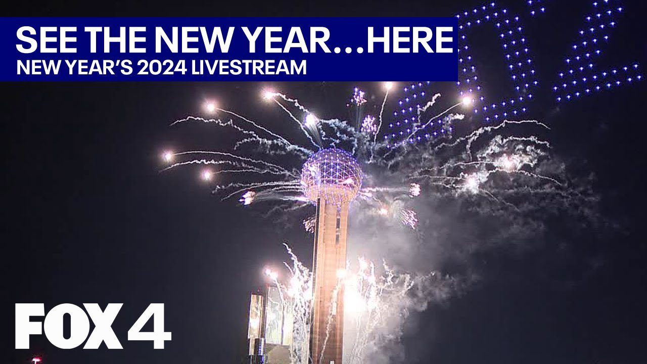 WATCH Dallas New Year's Eve Fireworks and Drone Show FOX 4 Total News