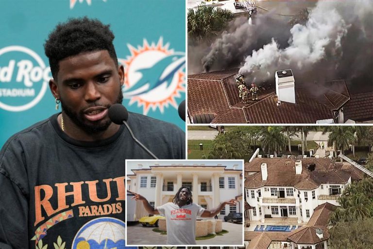 Dolphins star Tyreek Hill says mansion is ‘done’ as massive fire causes ...