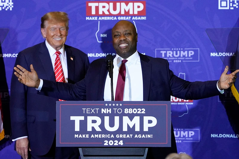 Sen. Tim Scott Endorses Trump Ahead Of New Hampshire Republican Primary ...