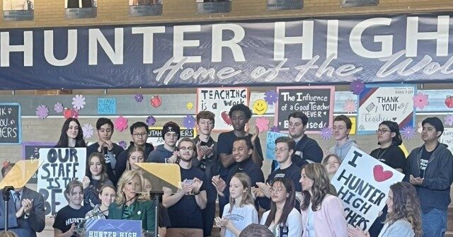 First Lady Jill Biden Speaks At ‘hunter High’ School In Utah - Total News