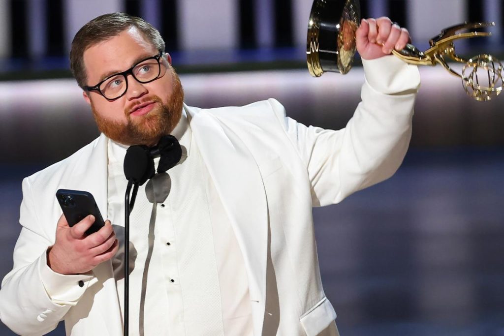 What Was Paul Walter Hauser Chewing During His Emmys Acceptance Speech ...