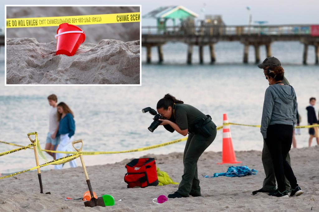 Girl dies on Florida beach after sand hole she was digging with little ...