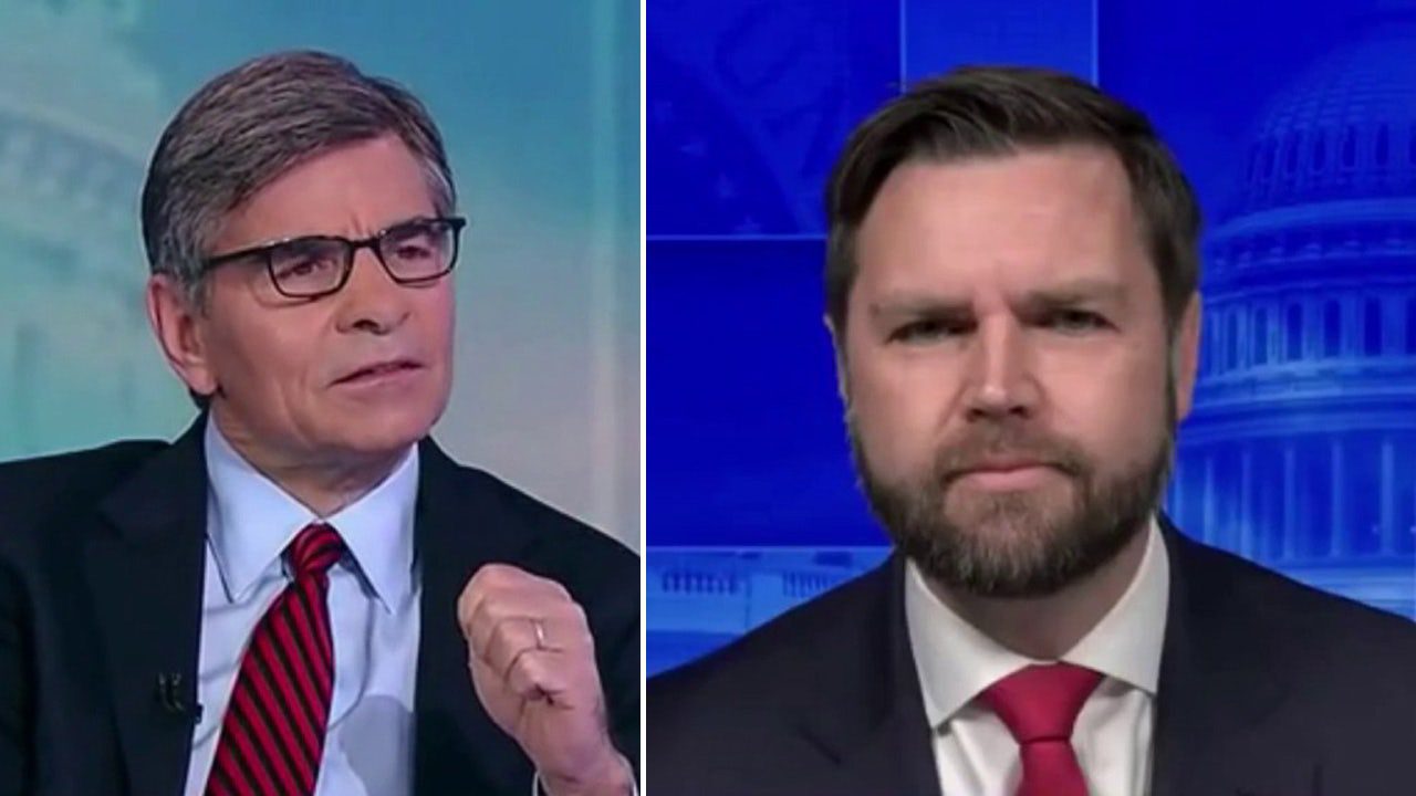 ABC Host Abruptly Ends Interview With JD Vance Over Supreme Court   Jd Vance George Stephanapoulos 