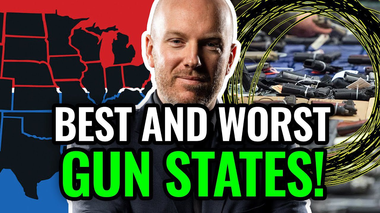 RANKING 50 States for GUN LAWS! Texas Florida California Wisconsin ...