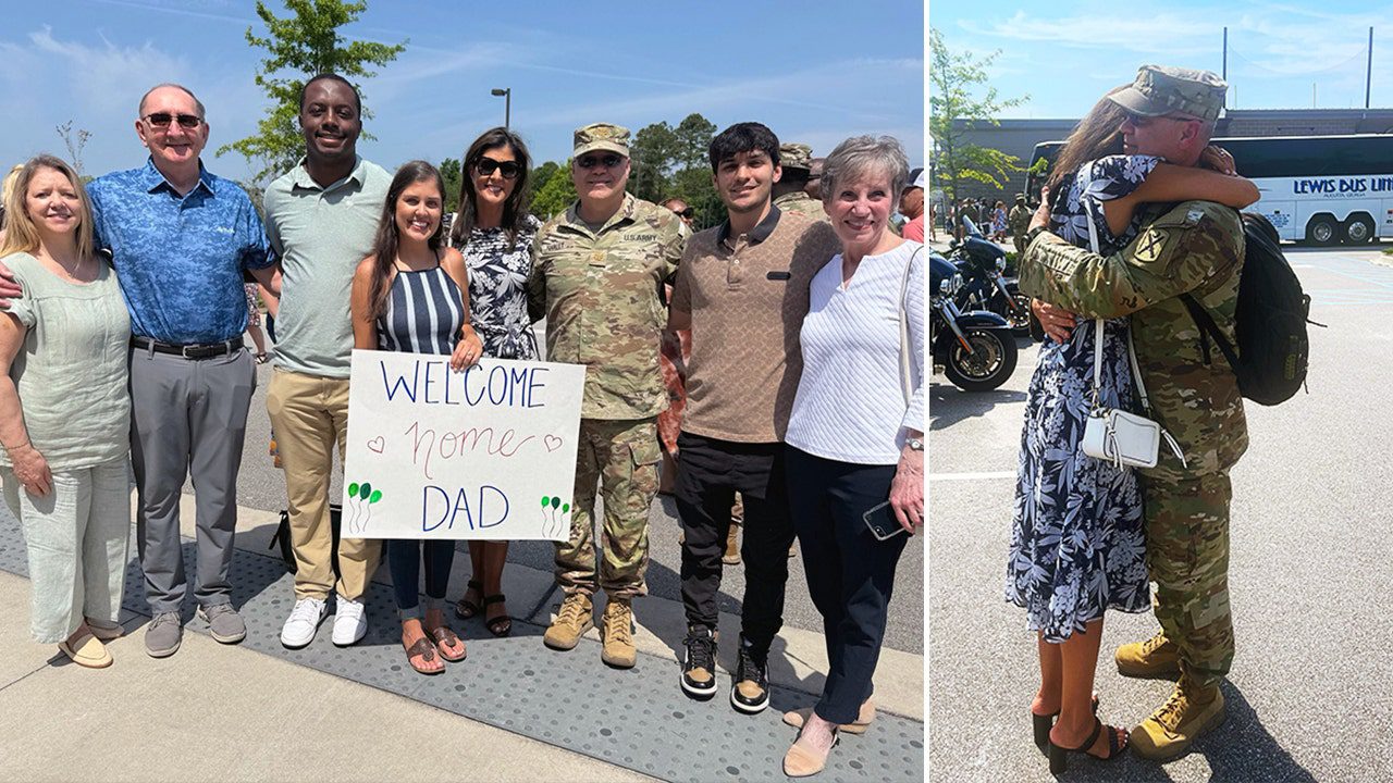 Nikki Haley welcomes home husband Michael yearlong National Guard ...