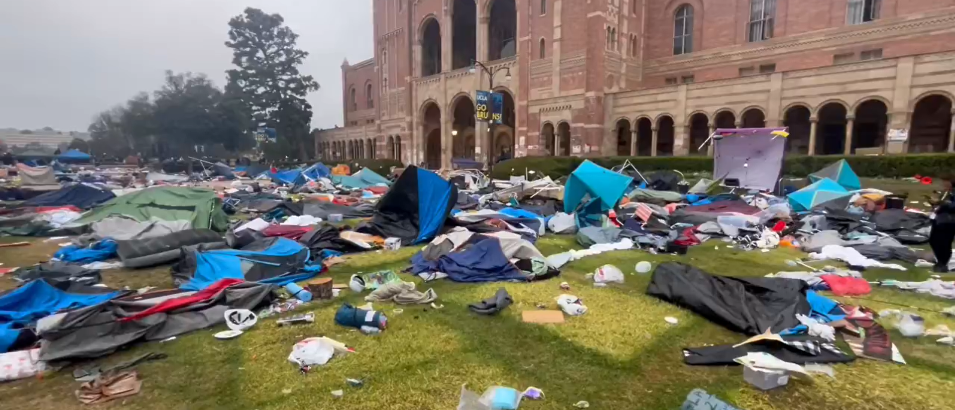 UCLA Pro-Palestine Protesters Leave Mess On Campus - Total News