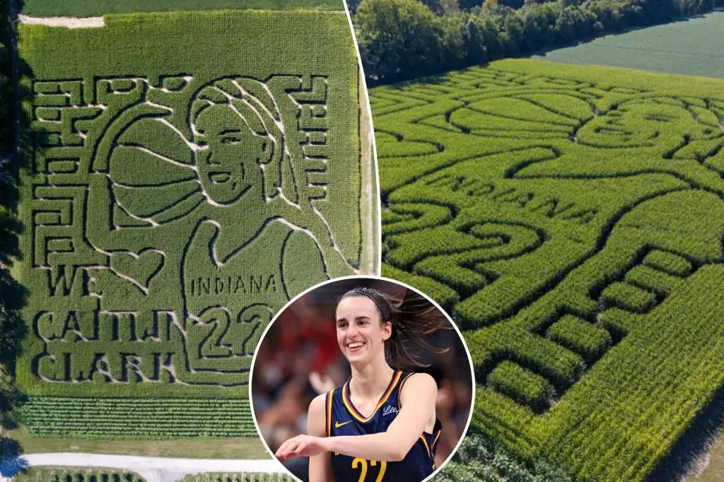 Detailed Caitlin Clark corn maze unveiled by Indiana farm amid