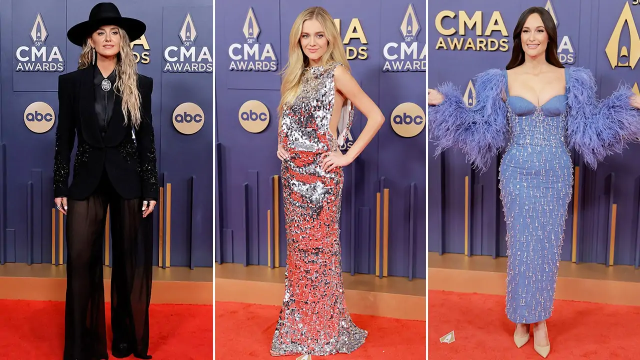 2024 CMAs red carpet Lainey Wilson, Kelsea Ballerini, Kacey Musgraves