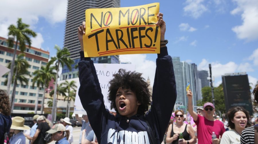 Anti-Trump demonstrators rally across the US