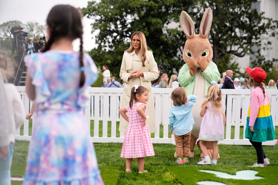 Trump says gray skies for the White House Easter egg roll mean no worries about sunburn