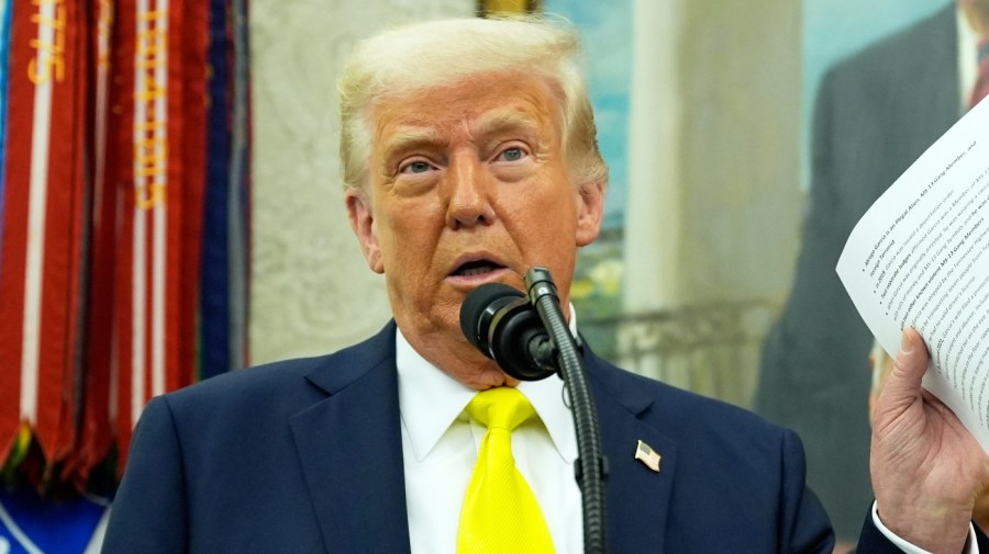 Trump blasts Supreme Court while arguing trials for migrants 'not possible'