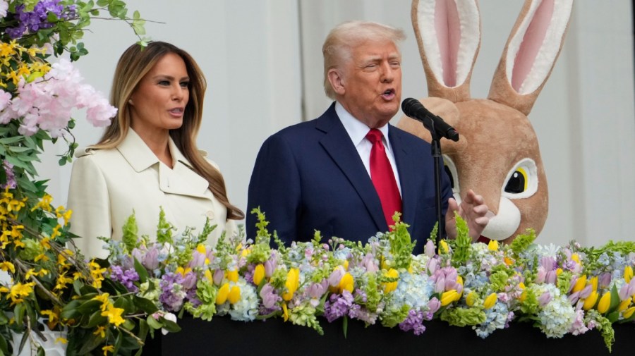 Trump hosts corporate-sponsored Easter Egg Roll: 'We're bringing religion back'