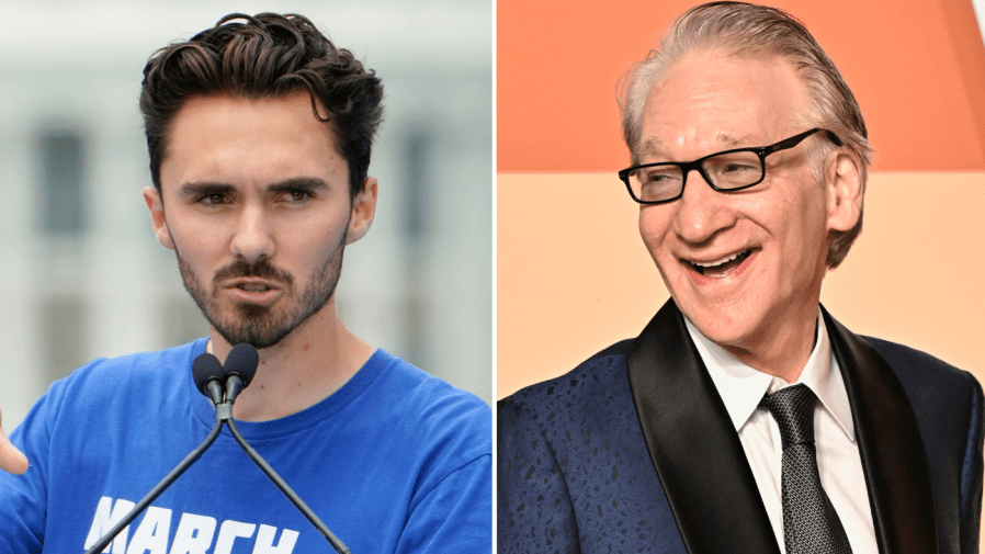 Bill Maher shakes David Hogg’s hand over candid remarks about young voters