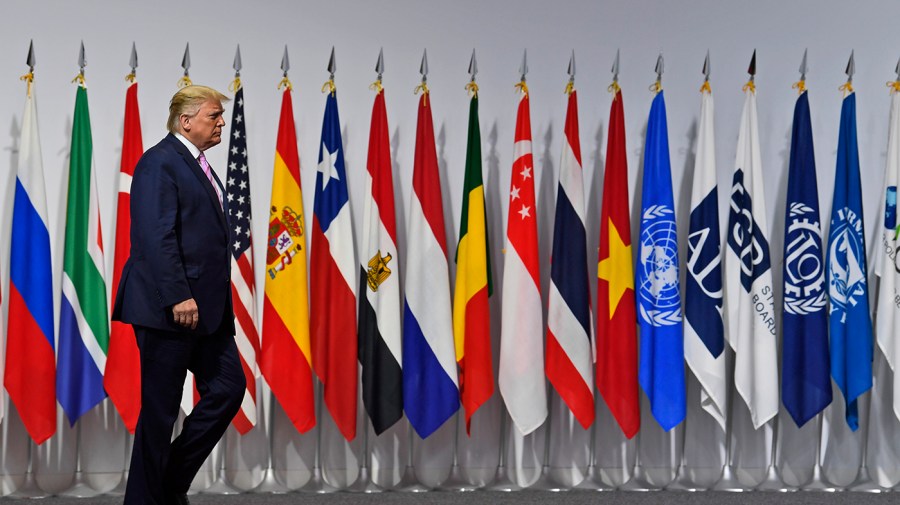 White House halts agency work on upcoming G20 in South Africa