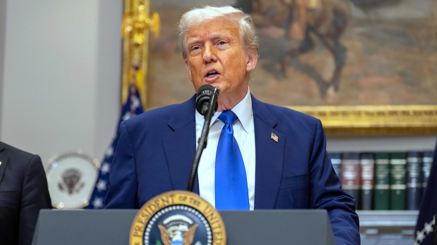 Trump approval rating holds steady as concerns over economy ease: Poll