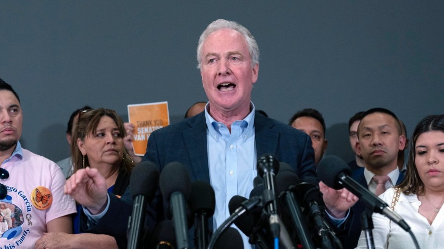 Van Hollen: 'No bottom' to GOP support of Trump 'regardless of grift or corruption'