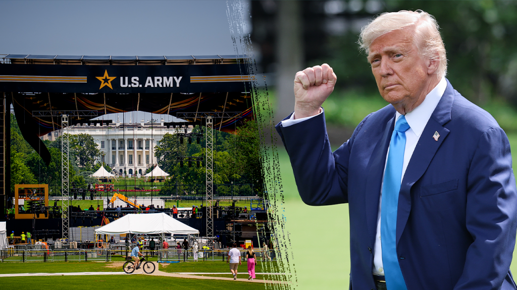 Trump's military parade for the Army's 250th anniversary encounters protests and bad weather