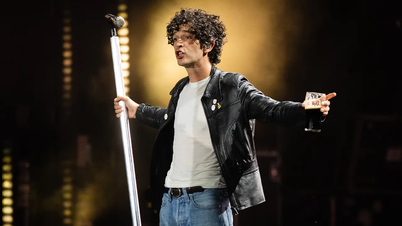 1975's Matty Healy promises to step away from politics despite mixed messages during performance