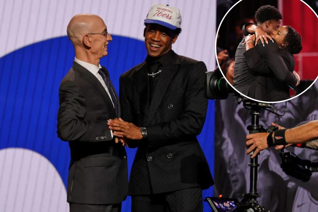 76ers choose V.J. Edgecombe in a highly discussed NBA draft selection