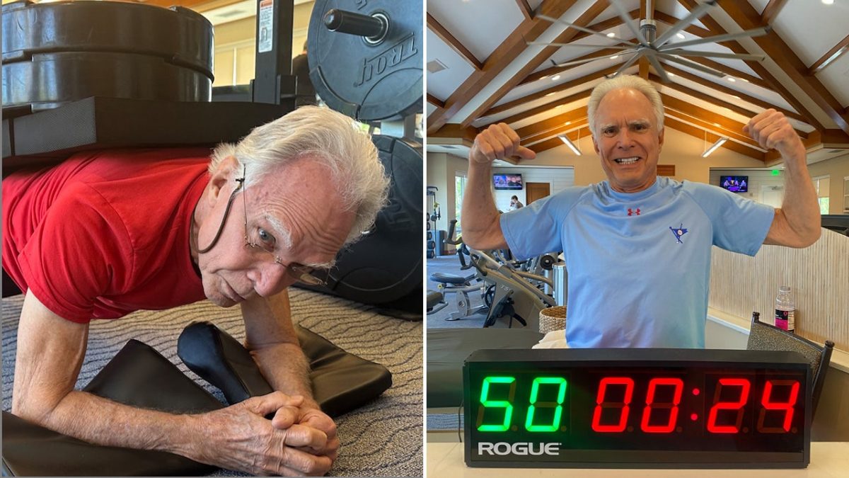 80-year-old holds plank for remarkable 50 minutes