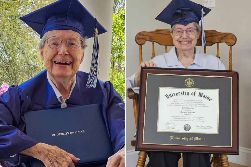 88-Year-Old Grandmother, Initially Denied College Graduation Due to Pregnancy, Earns Diploma at Maine University 60 Years Later