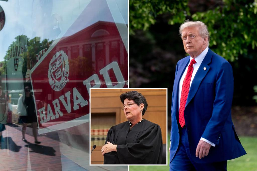 A federal judge stops Trump's attempt to prevent Harvard from hosting foreign students.