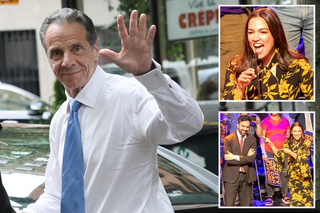AOC cautions that Cuomo aims for the presidency and criticizes Democratic leaders.