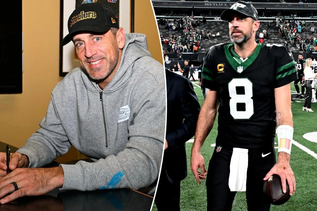 Aaron Rodgers' photo with the Steelers contract sparks marriage speculation
