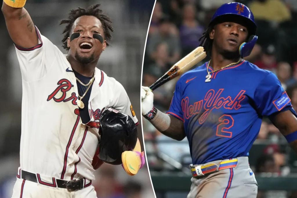Acuna brothers meet on the field, but neither starts in the lineup