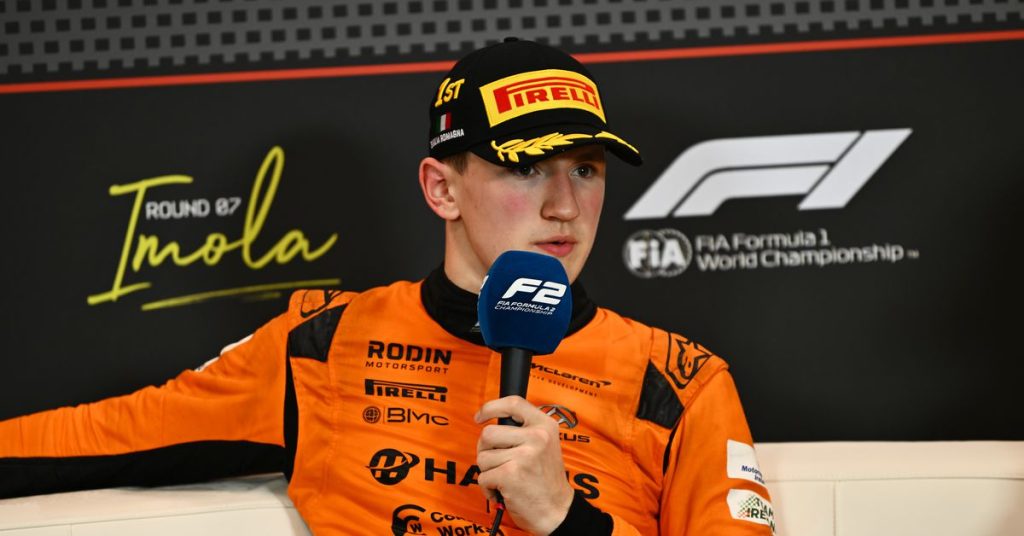 Alex Dunne to participate in FP1 at the F1 Austrian Grand Prix for McLaren