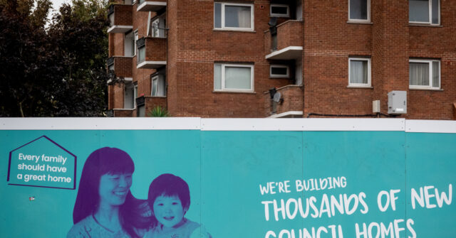 Almost half of London’s social housing units are occupied by migrants.