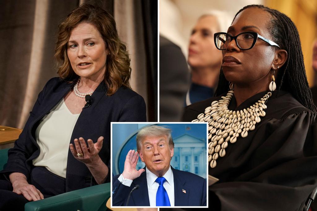 Amy Coney Barrett criticizes Ketanji Brown Jackson regarding her disagreement in the birthright citizenship case