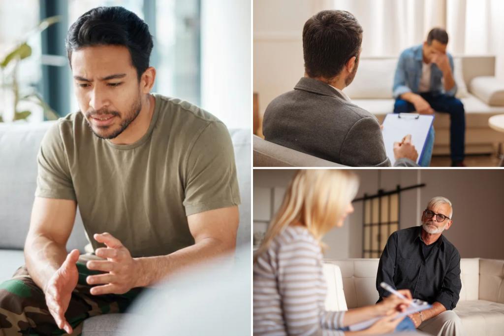 An increasing number of men are seeking support for mental health.