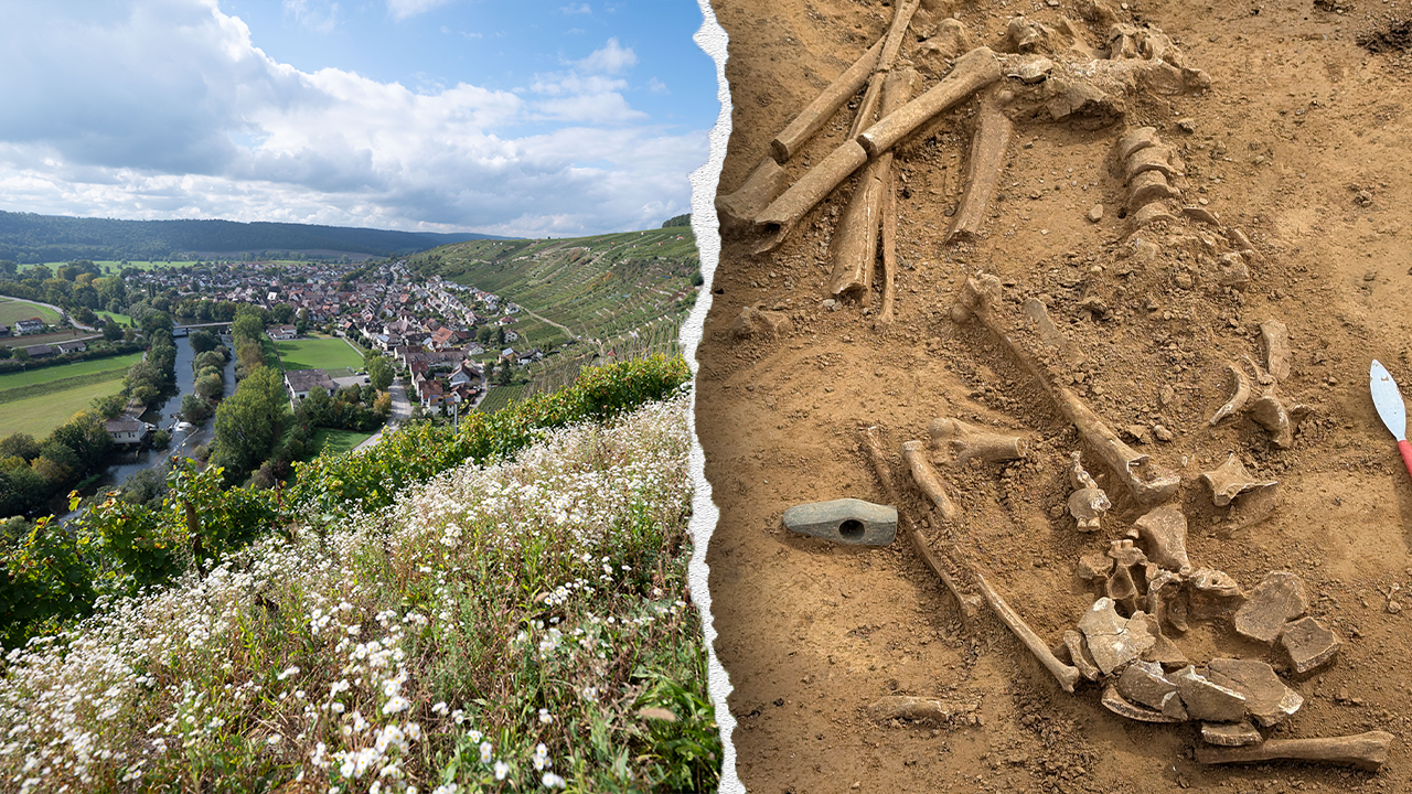 Ancient burial site of a woman and girl from 400 B.C. found in a peaceful German town