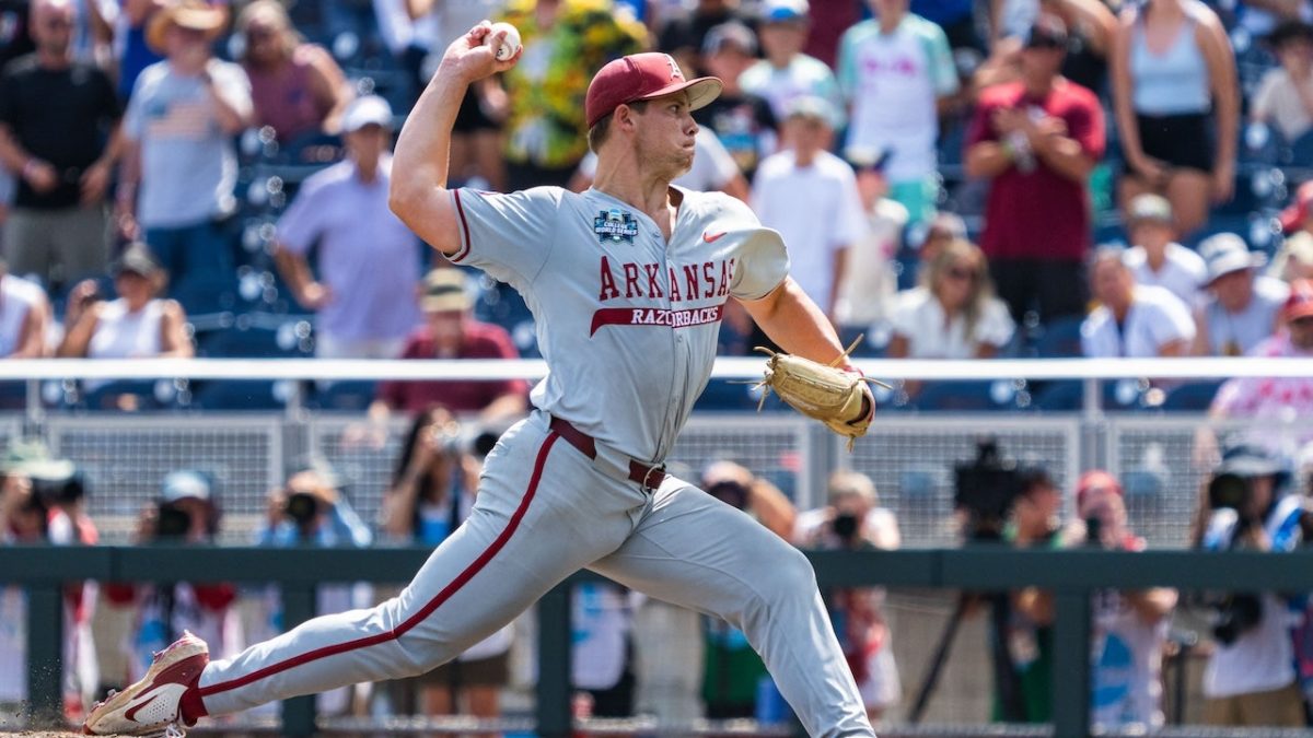 Arkansas player achieves first no-hitter in the College World Series in 65 years