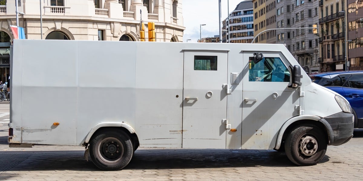 Armored cash transport trucks reportedly carried cash for a $190 million cryptocurrency laundering operation