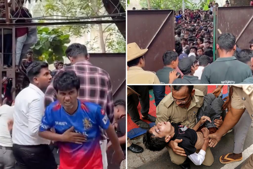 At least 11 people lose their lives in a stampede near a cricket stadium in India following an IPL victory.