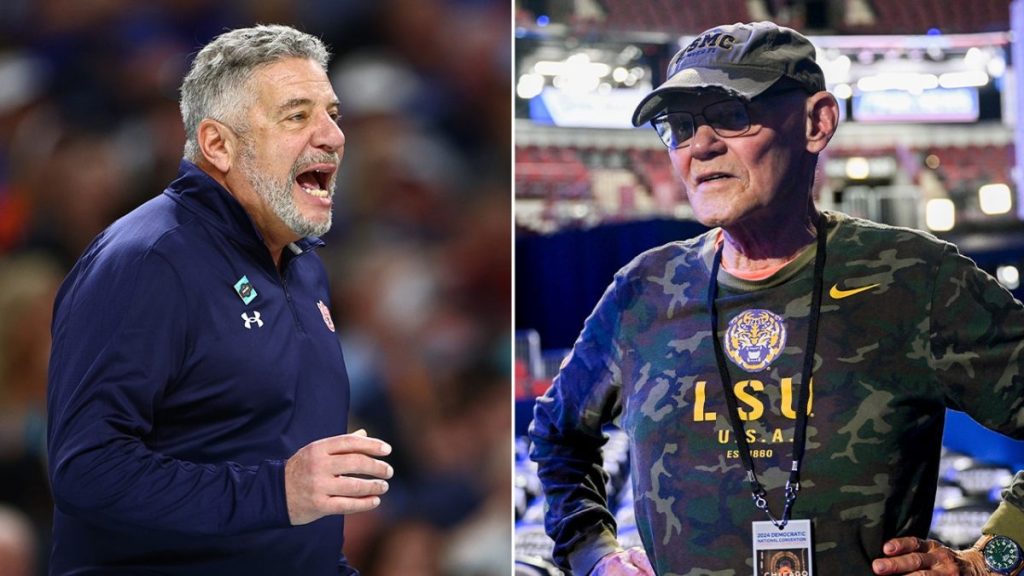 Auburn coach addresses James Carville's remarks on Jewish donors.
