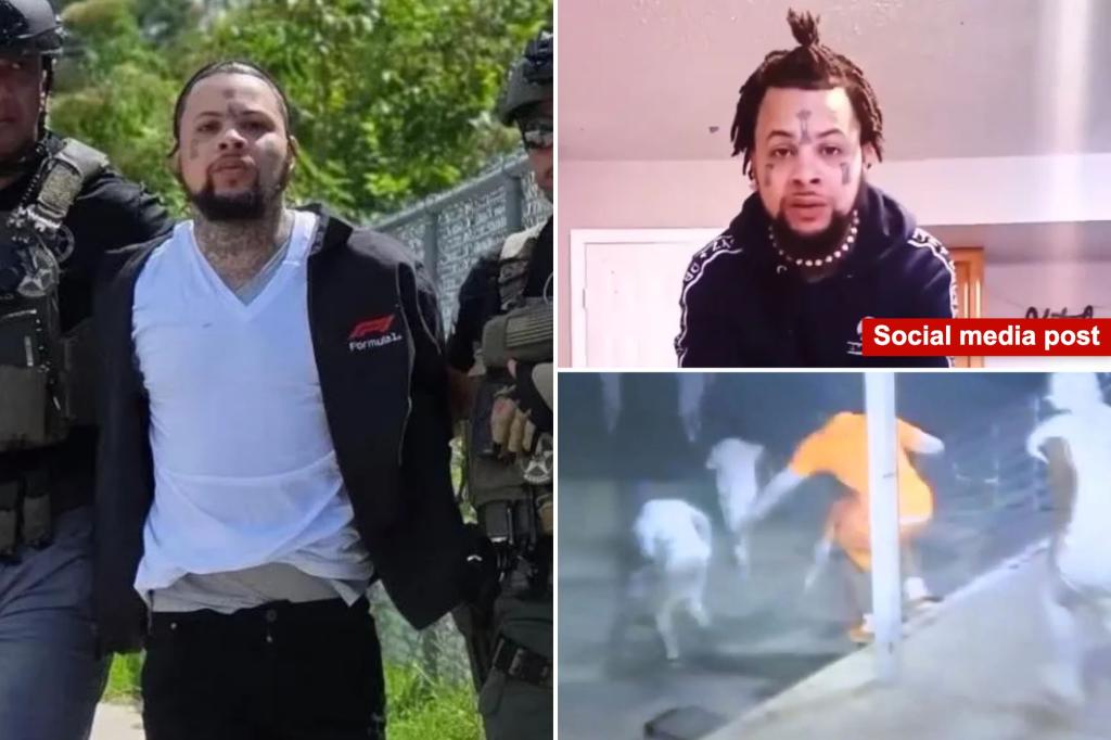 Authorities apprehend fugitive Antoine Massey who police claim shared posts on social media after escaping from jail in New Orleans